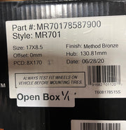 [Open Box] Method 701 - Bronze 17x8.5, 8x170, 0mm (Single Wheel)