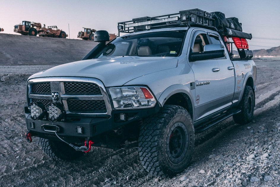 2009-2012 Dodge Ram 1500 Front Steel Bumper With Winch Plate & LED Lights – Black Powder Coat 3 thumbnail image