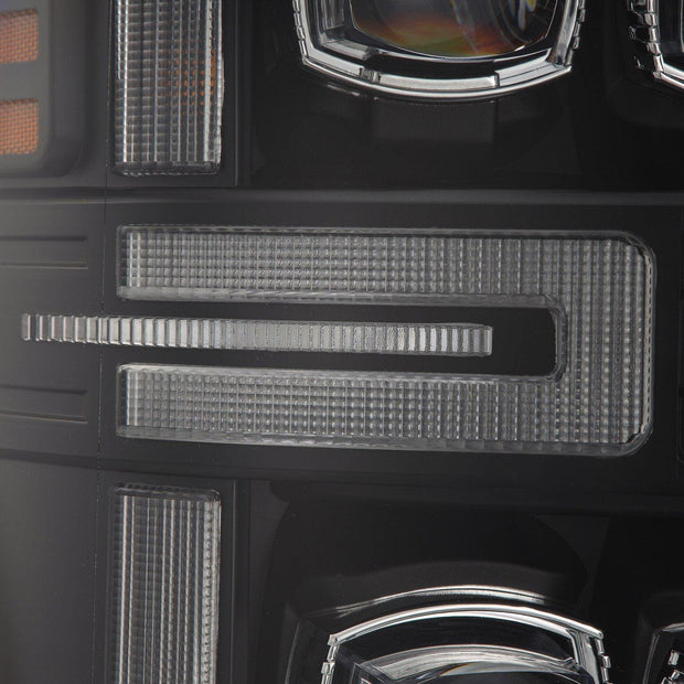 Alpha Rex 08-10 Ford Super Duty NOVA-Series LED Projector Headlights Black - CJC Off Road