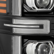 Alpha Rex 08-10 Ford Super Duty LUXX-Series LED Projector Headlights Black - CJC Off Road