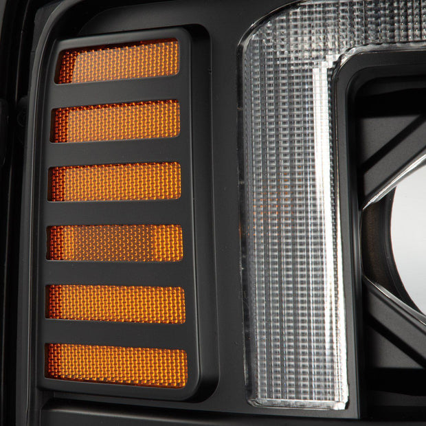 Alpha Rex 08-10 Ford Super Duty LUXX-Series LED Projector Headlights Black - CJC Off Road