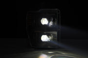 Alpha Rex 08-10 Ford Super Duty LUXX-Series LED Projector Headlights Alpha-Black - CJC Off Road