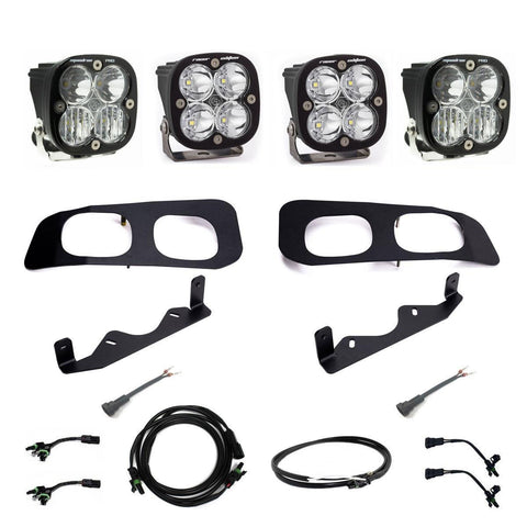 2023+ Ford Super Duty Baja Designs Ford Squadron Racer/Squadron Pro "UNLIMITED" Dual Fog Pocket Ligh Kit