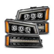 03-06 Chevrolet Silverado/02-06 Avalanche (without body cladding) NOVA-Series LED Projector Headlights