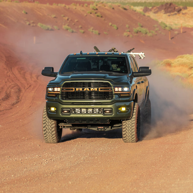 CJC Built 2019-2024 5th Gen Ram 2500/3500 Front Bumper Light Cradle Sy ...