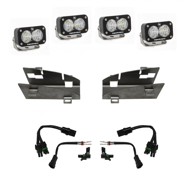 Baja Designs Dodge/Ram S2 Sport Dual Fog Pocket Light Kit - Ram 2019-22 1500 Rebel; 2021-22 1500 TRX