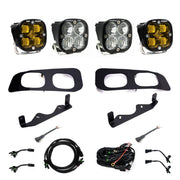 2023+ Ford Super Duty Baja Designs Squadron SAE / Squadron Pro Dual Fog Light Kit