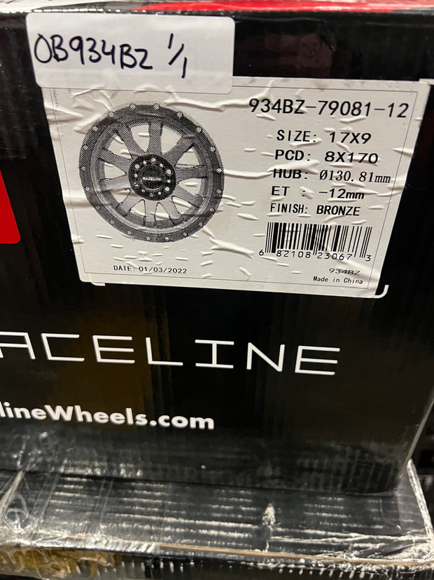 [Open Box] Raceline 934BZ Clutch - 17x9, 8x170, -12mm (Single Wheel)