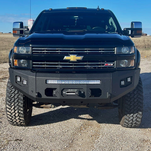 Chassis Unlimited 2015-2019 Chevy Silverado 2500/3500 Attitude Front Winch Bumper