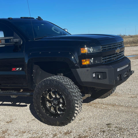 Chassis Unlimited 2015-2019 Chevy Silverado 2500/3500 Attitude Front Winch Bumper