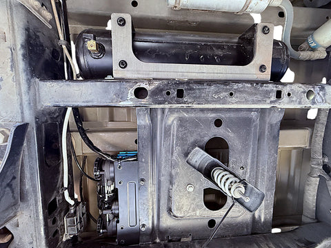 Dirt Church 2017-2026, Ford Super Duty (BRUSHED) Dual ARB Compressor Kit, Above The Spare Tire