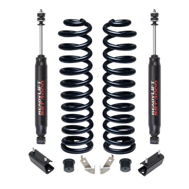 READY LIFT 2.5'' COIL SPRING FRONT LIFT KIT W/SST3000 SHOCKS- FORD SUPER DUTY 4WD 2011-2018 - CJC Off Road