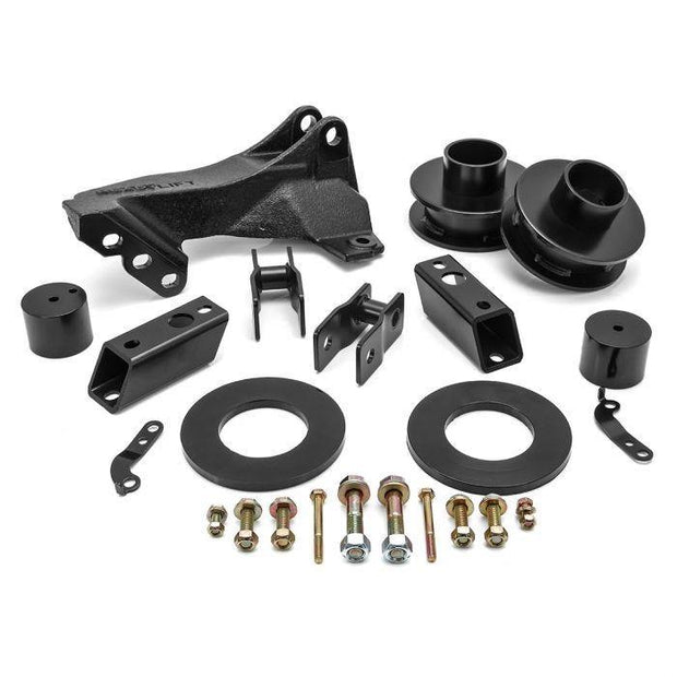 READY LIFT 2.5'' LEVELING KIT W/ TRACK BAR RELOCATION BRACKET - FORD SUPER DUTY 4WD 2011-2018 - CJC Off Road