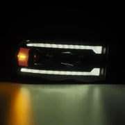 Alpha Rex 02-05 Dodge Ram LUXX-Series LED Projector Headlights Alpha-Black - CJC Off Road