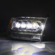 Alpha Rex 09-18 Ram Truck NOVA-Series (5th Gen 2500 G2 Style) LED Projector Headlights Chrome - CJC Off Road