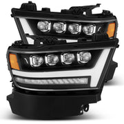 Alpha Rex 19-22 Ram 1500 NOVA-Series LED Projector Headlights Black - CJC Off Road