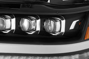 Alpha Rex 19-22 Ram 1500 NOVA-Series LED Projector Headlights Black - CJC Off Road