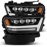 Alpha Rex 19-22 Ram 1500 NOVA-Series LED Projector Headlights Jet Black - CJC Off Road