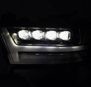 Alpha Rex 19-22 Ram 1500 NOVA-Series LED Projector Headlights Black - CJC Off Road