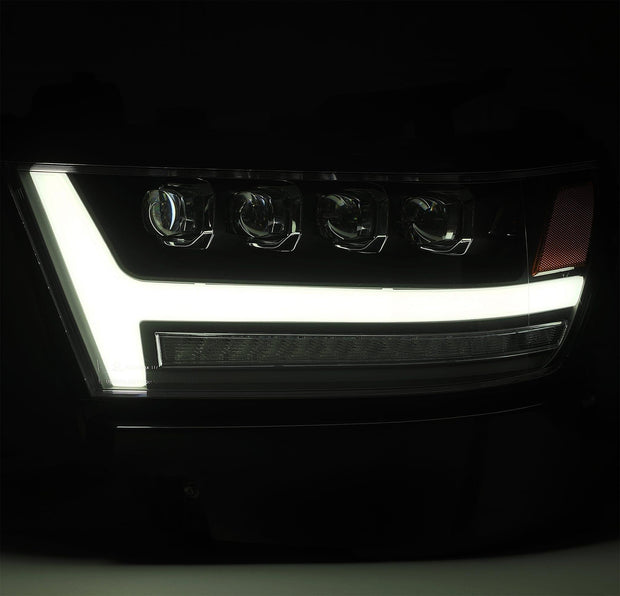 Alpha Rex 19-22 Ram 1500 NOVA-Series LED Projector Headlights Black - CJC Off Road