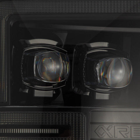 Alpha Rex 08-10 Ford Super Duty NOVA-Series LED Projector Headlights Alpha-Black - CJC Off Road