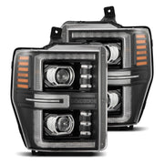 Alpha Rex 08-10 Ford Super Duty LUXX-Series LED Projector Headlights Black - CJC Off Road