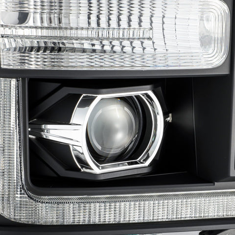 Alpha Rex 11-16 Ford Super Duty LUXX-Series LED Projector Headlights Black - CJC Off Road