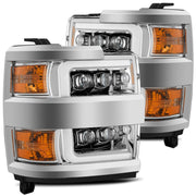 Alpha Rex 15-19 Chevrolet Silverado 2500HD/3500HD NOVA-Series LED Projector Headlights Chrome G2 - CJC Off Road