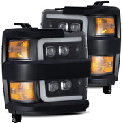 Alpha Rex 15-19 Chevrolet Silverado 2500HD/3500HD NOVA-Series LED Projector Headlights Jet Black G2 - CJC Off Road