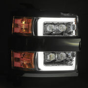 Alpha Rex 15-19 Chevrolet Silverado 2500HD/3500HD NOVA-Series LED Projector Headlights Black G2 - CJC Off Road