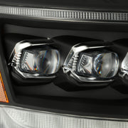 Alpha Rex 06-08 Dodge Ram NOVA-Series LED Projector Headlights Black - CJC Off Road