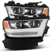 Alpha Rex 19-22 Ram 1500 LUXX-Series LED Projector Headlights Chrome - CJC Off Road