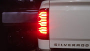 Alpha Rex 14-18 Chevrolet Silverado 1500 / 15-19 Silverado 2500HD/3500HD / 15-19 GMC Sierra 3500HD Dually LUXX-Series LED Tail Lights Black-Red - CJC Off Road