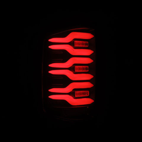Alpha Rex 14-18 Chevrolet Silverado 1500 / 15-19 Silverado 2500HD/3500HD / 15-19 GMC Sierra 3500HD Dually LUXX-Series LED Tail Lights Black - CJC Off Road