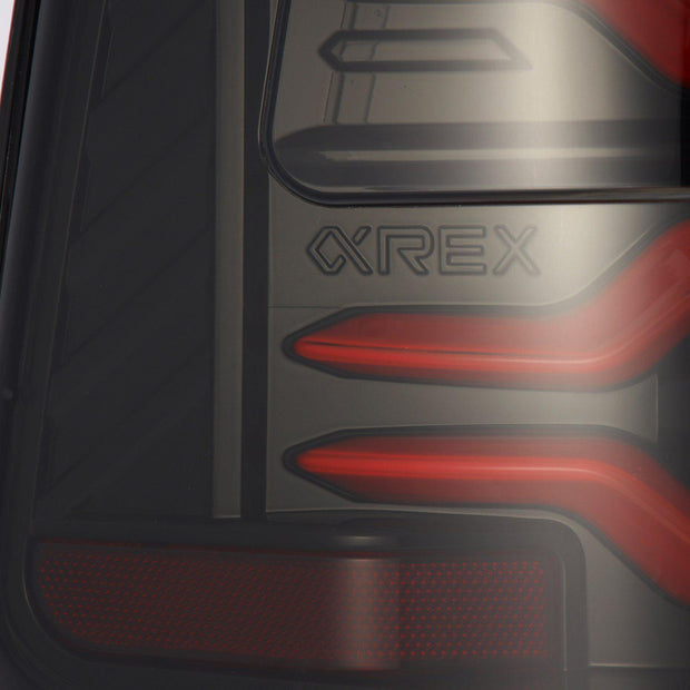 Alpha Rex 19-22 Ram 1500 LUXX-Series LED Tail Lights Black-Red - CJC Off Road