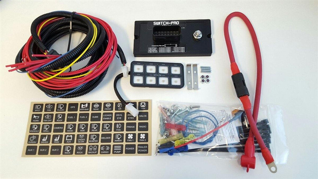 スイッチ SWITCH-PROS SP-9100 8-SWITCH PANEL POWER SYSTEM – CJC Off Road