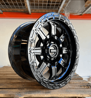 Innov8 SET OF 4 18x9 G500 Gloss Black Wheels for Ford Superduty - CJC Off Road