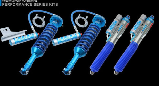 King Performance Series Rear Bypass Shock Kit for 2010-2014 Ford Raptor SVT - CJC Off Road